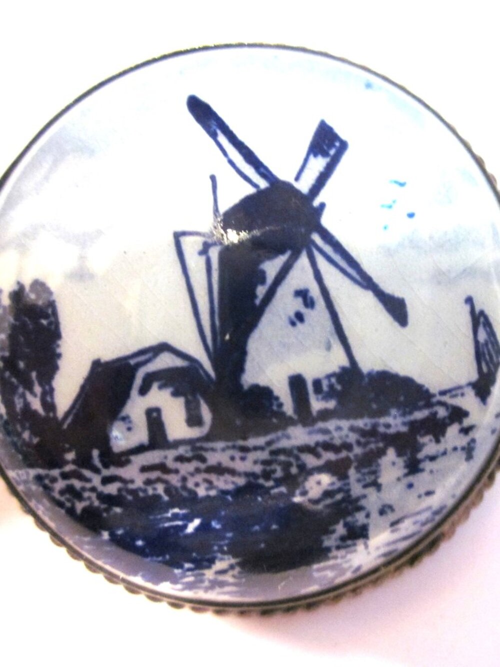 Vintage Dutch Windmill Brooch
